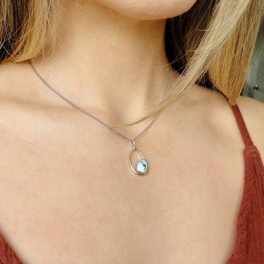 Golden Hill Turquoise Circular Pendant